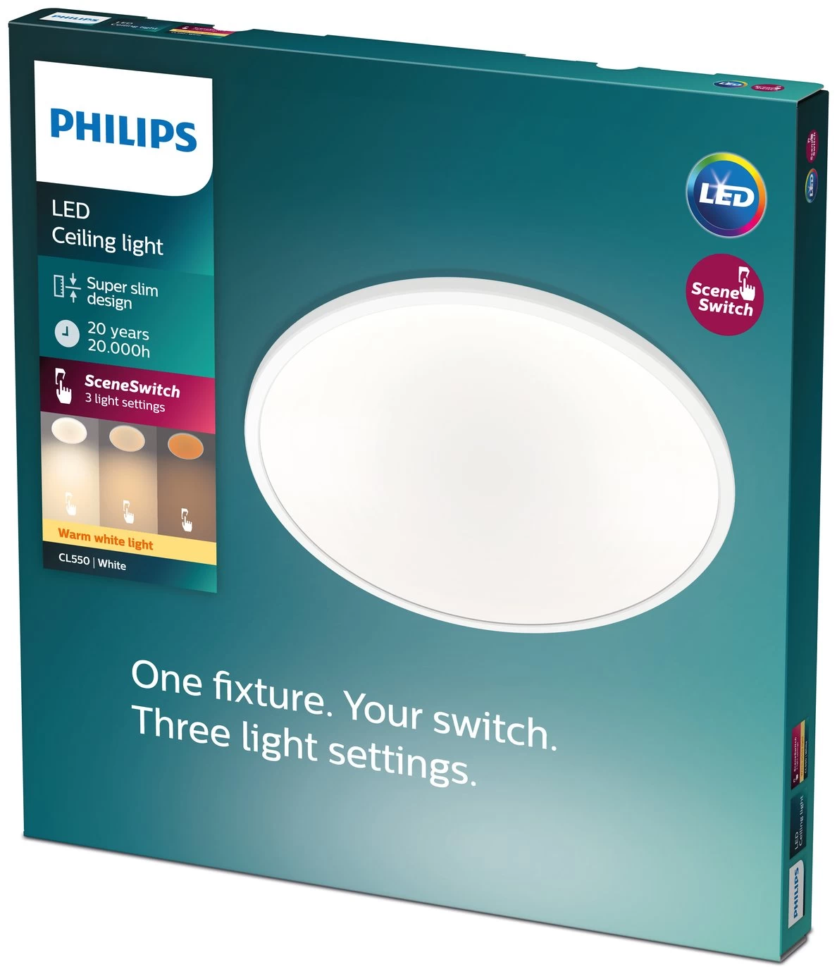 Philips Superslim Indoor Luminaire Flush To Ceiling Light 6 Philips Superslim Indoor Luminaire Flush To Ceiling Light - Image 6