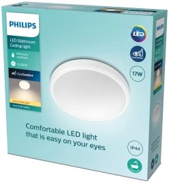 Philips Doris Bathroom Luminaire Flush To Ceiling Light -Habitat Store 1122585 R Z006A