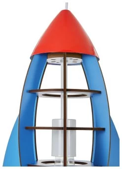 Glow Kids Rocket Ceiling Pendant Light - Blue & Red -Habitat Store 1151374 R Z003A