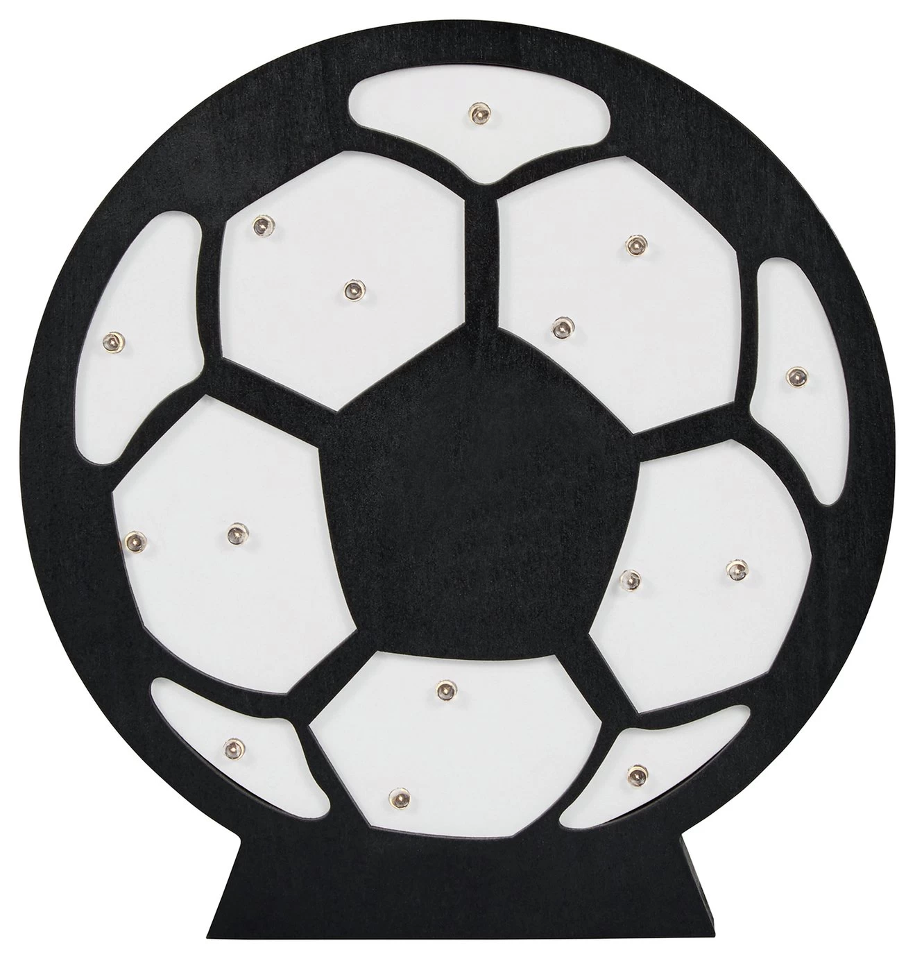 Glow Kids Wooden Football Table Light - Black & White 4 Glow Kids Wooden Football Table Light - Black & White - Image 4