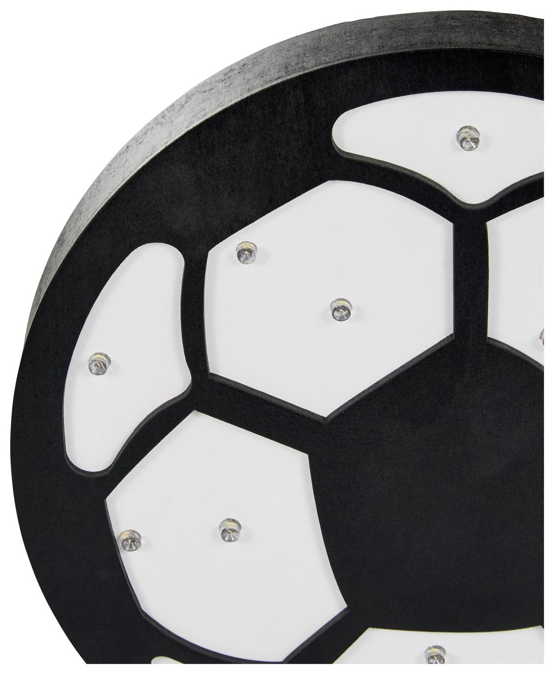 Glow Kids Wooden Football Table Light - Black & White 5 Glow Kids Wooden Football Table Light - Black & White - Image 5