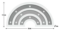 Glow Kids Wooden Rainbow Table Light - Multicoloured -Habitat Store 1151398 R E001