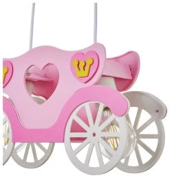 Glow Kids Princess Carriage Pendant Light - Pink & White -Habitat Store 1151446 R Z003A