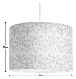 Habitat Floral Print Faux Linen Shade - Cream And Orange -Habitat Store 1233663 R E001