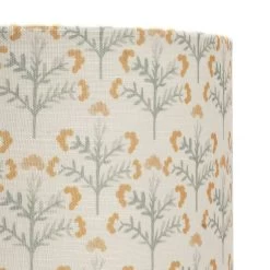 Habitat Floral Print Faux Linen Shade - Cream And Orange -Habitat Store 1233663 R Z003A