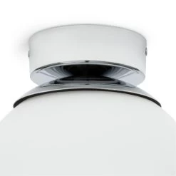 Habitat Opal Glass Bathroom Flush Ceiling Light - White -Habitat Store 1233759 R Z003A