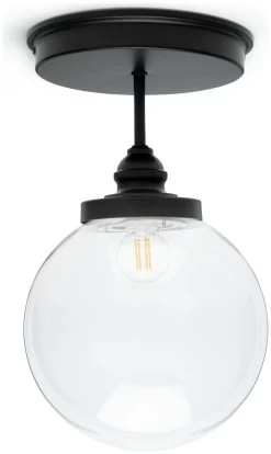Habitat Globe Metal Bathroom Pendant Light - Black -Habitat Store 1233797 R Z004A