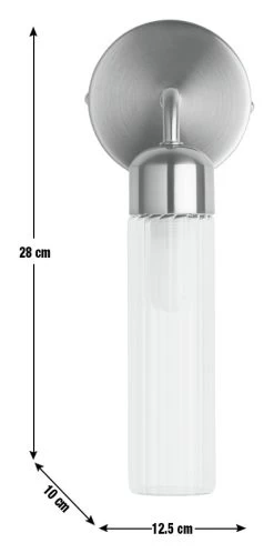 Habitat Ribbed Metal Bathroom Wall Light - Gold -Habitat Store 1233814 R E001