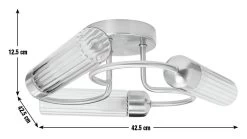 Habitat Ribbed Metal 3 Light Bathroom Ceiling Light - Gold 8 Habitat Ribbed Metal 3 Light Bathroom Ceiling Light - Gold -Habitat Store 1233845 R E001