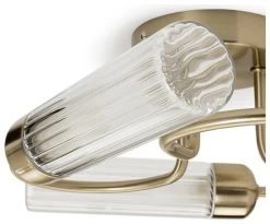 Habitat Ribbed Metal 3 Light Bathroom Ceiling Light - Gold 9 Habitat Ribbed Metal 3 Light Bathroom Ceiling Light - Gold -Habitat Store 1233845 R Z002A