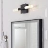 Habitat Metal 2 Light LED Bathroom Wall Light - Black