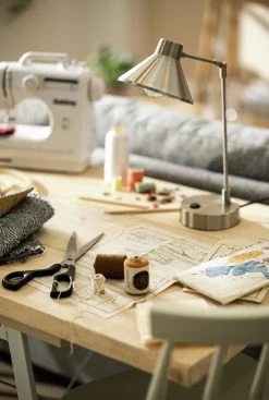 Habitat Bobby Metal Desk Lamp - Silver 10 Habitat Bobby Metal Desk Lamp - Silver -Habitat Store 1719307 R Z002C