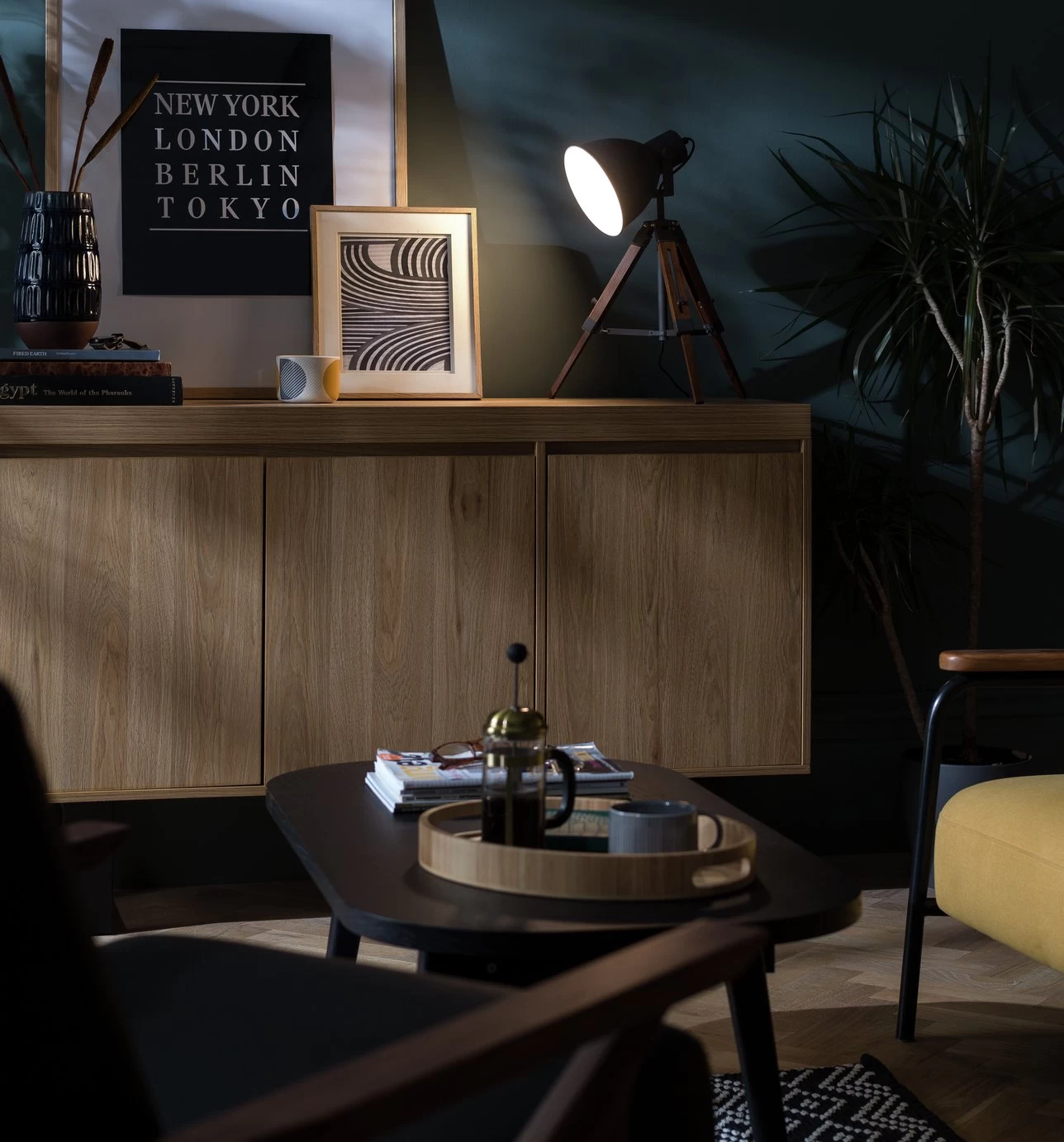 Habitat Loft Living Tripod Table Lamp - Grey 10 Habitat Loft Living Tripod Table Lamp - Grey - Image 10