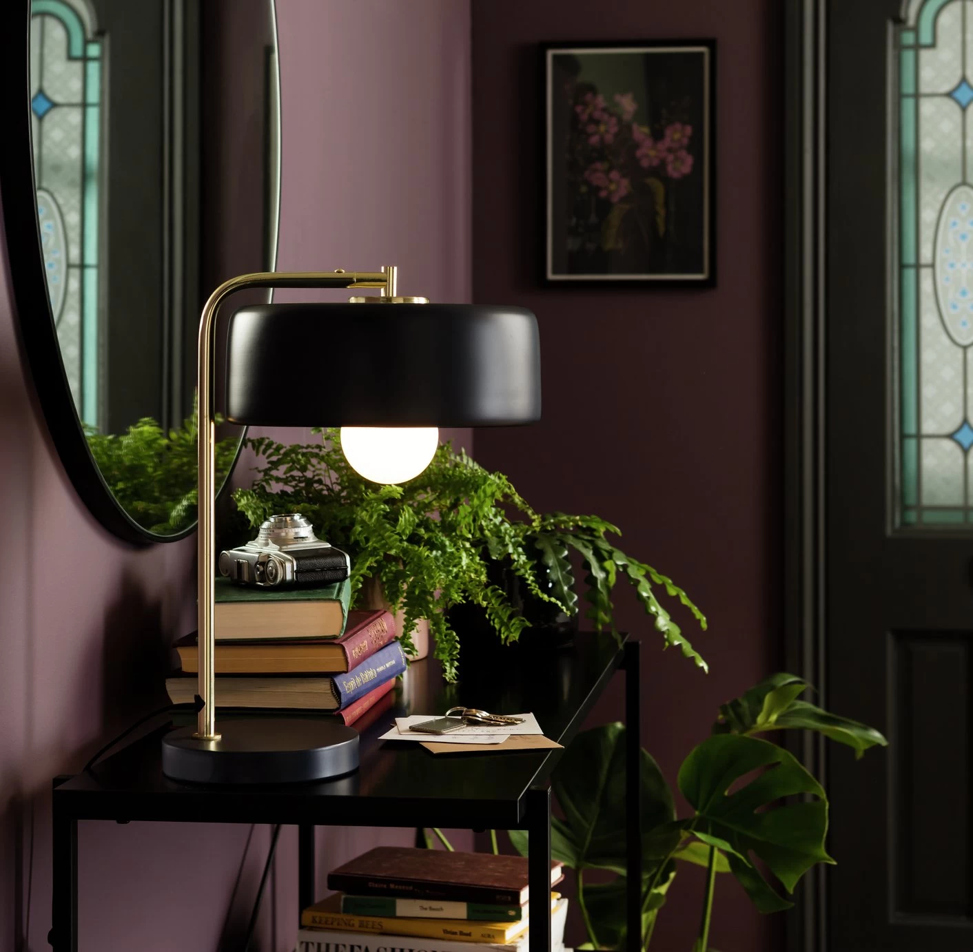 Habitat Minah Iron LED Table Lamp - Black & Brass 1 Habitat Minah Iron LED Table Lamp - Black & Brass