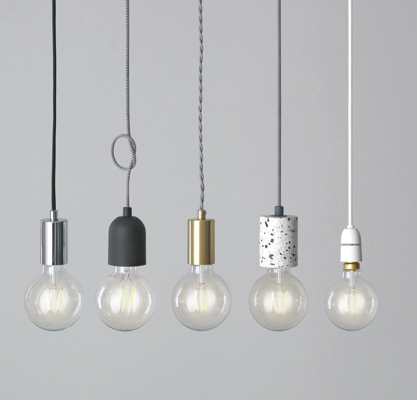 Habitat Pendant Ceiling Light - Matte Black & Herringbone 9 Habitat Pendant Ceiling Light - Matte Black & Herringbone - Image 9