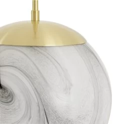 Habitat Tires Alabaster Ceiling Pendant Light -Brushed Brass -Habitat Store 4075990 R Z003A