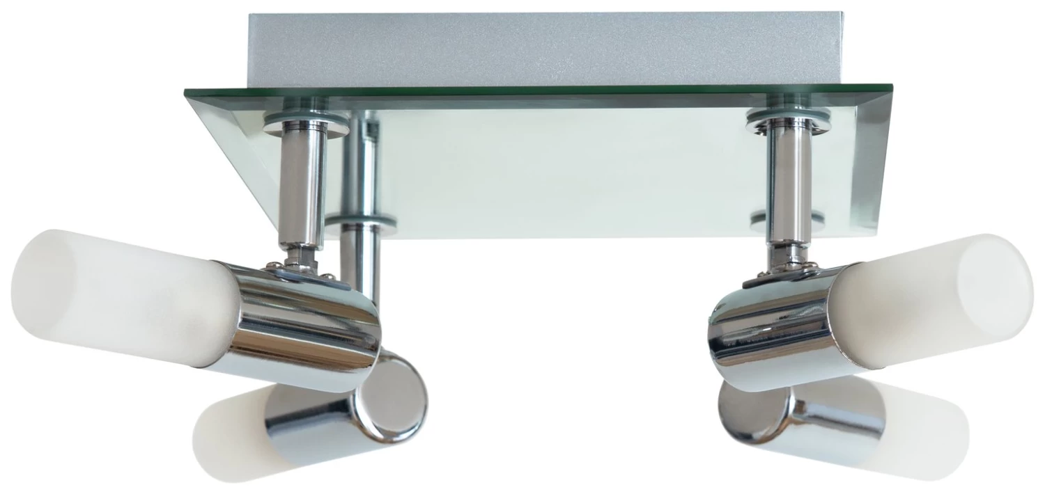 Habitat Milano 4 Light Bathroom Square Spotlight - Chrome 2 Habitat Milano 4 Light Bathroom Square Spotlight - Chrome - Image 2