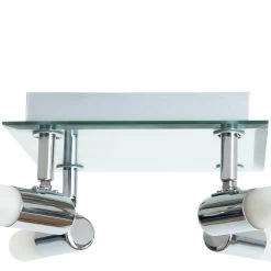 Habitat Milano 4 Light Bathroom Square Spotlight - Chrome 7 Habitat Milano 4 Light Bathroom Square Spotlight - Chrome -Habitat Store 4329282 R Z003A