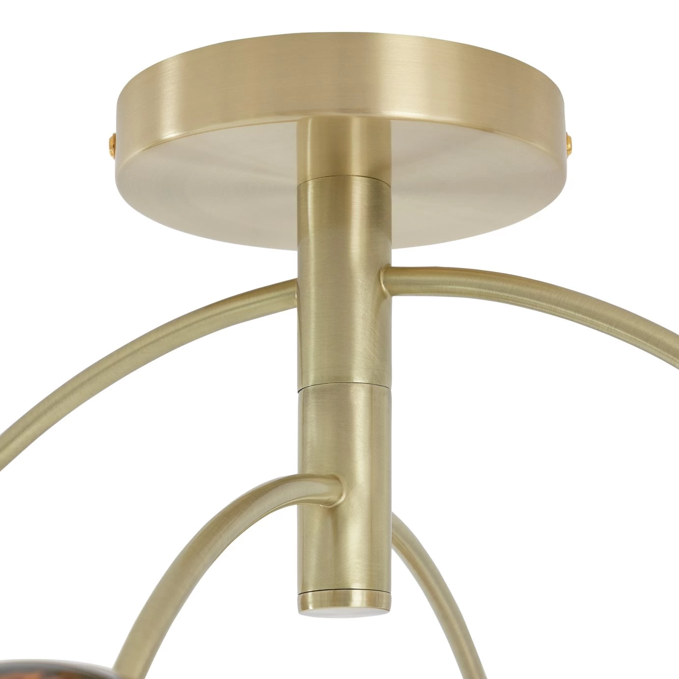 Habitat Hayle Tortoise Shell 4 Light Ceiling Light - Brass 4 Habitat Hayle Tortoise Shell 4 Light Ceiling Light - Brass - Image 4