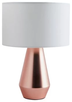 Habitat Maya Pair Of Touch Table Lamps - Copper & Cream -Habitat Store 7157097 R Z006A