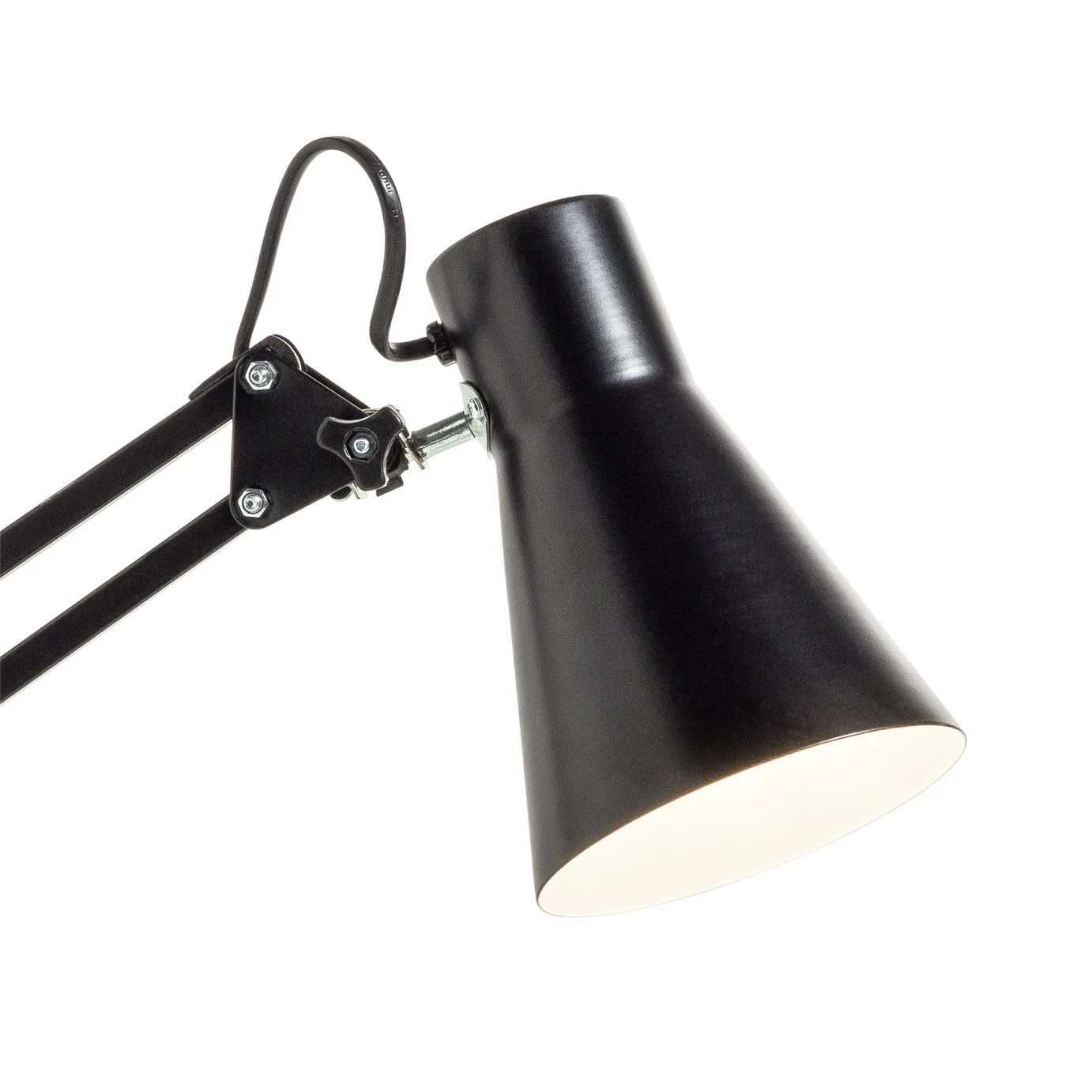 Habitat Swing Arm Floor Lamp - Matt Black 7 Habitat Swing Arm Floor Lamp - Matt Black - Image 7