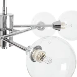 Habitat Glam 6 Light Glass Ceiling Light – Chrome -Habitat Store 7996973 R Z002A