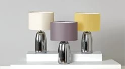 Habitat Largo Touch Table Lamp - Grey & Chrome -Habitat Store 8031741 R Z005C