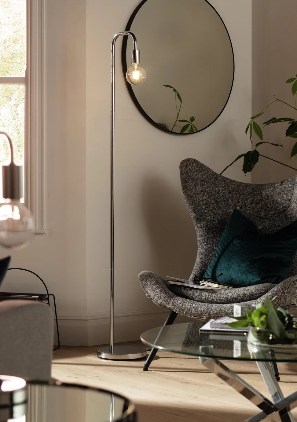 Habitat Rayner Floor Lamp - Chrome 7 Habitat Rayner Floor Lamp - Chrome - Image 7