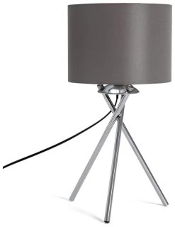 Habitat Tripod Table Lamp - Grey And Chrome 8 Habitat Tripod Table Lamp - Grey And Chrome -Habitat Store 8569282 R Z001C