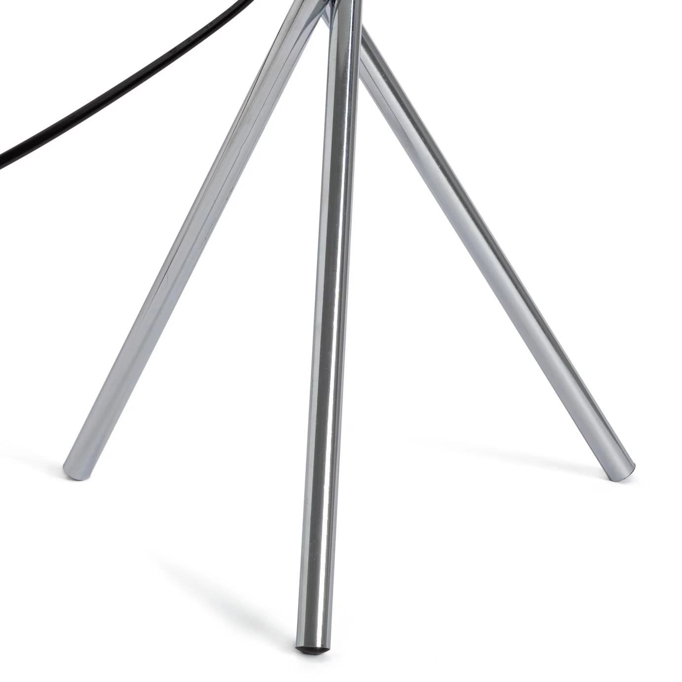 Habitat Tripod Table Lamp - Grey And Chrome 5 Habitat Tripod Table Lamp - Grey And Chrome - Image 5