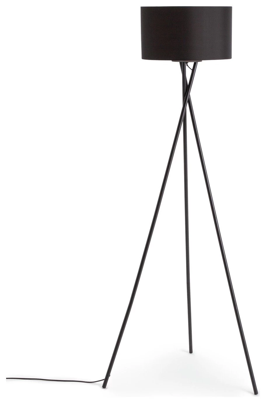 Habitat Matt Tripod Floor Lamp - Black 2 Habitat Matt Tripod Floor Lamp - Black - Image 2