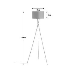 Habitat Matt Tripod Floor Lamp - Black 17 Habitat Matt Tripod Floor Lamp - Black -Habitat Store 8838298 R Z001E