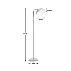Habitat Benson Floor Lamp - Blue -Habitat Store 8846761 R Z001E