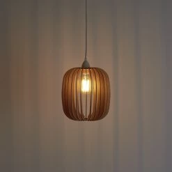 Habitat Achille Wooden Pendant Light - Natural -Habitat Store 8874812 R Z002C