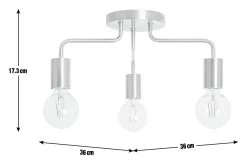 Habitat Rayner Steel LED Flush Ceiling Light - Rosegold -Habitat Store 8927226 R Z017A