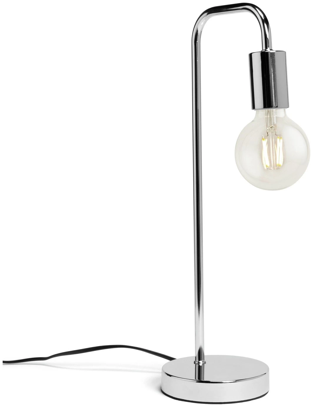 Habitat Rayner Steel LED Table Lamp - Chrome 2 Habitat Rayner Steel LED Table Lamp - Chrome - Image 2