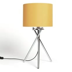 Habitat Tripod Table Lamp - Mustard And Chrome -Habitat Store 8980531 R Z003A