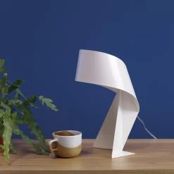 Habitat Ribbon Mini Metal Table Lamp - White -Habitat Store 8989563 R Z002C