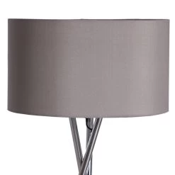 Habitat Tripod Floor Lamp - Grey And Chrome -Habitat Store 9132742 R Z005A
