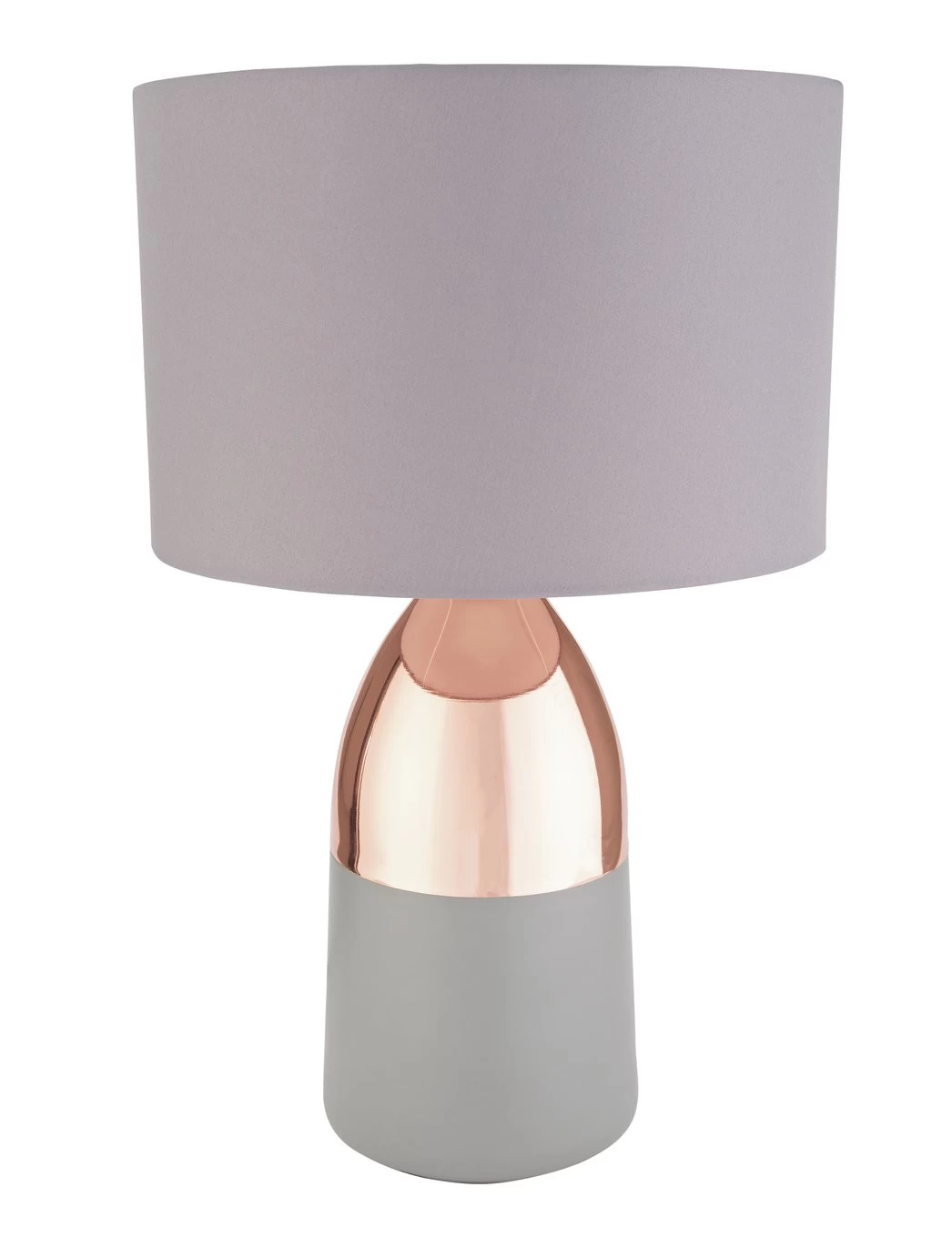 Habitat Pluto Touch Table Lamp - Copper & Grey 2 Habitat Pluto Touch Table Lamp - Copper & Grey - Image 2