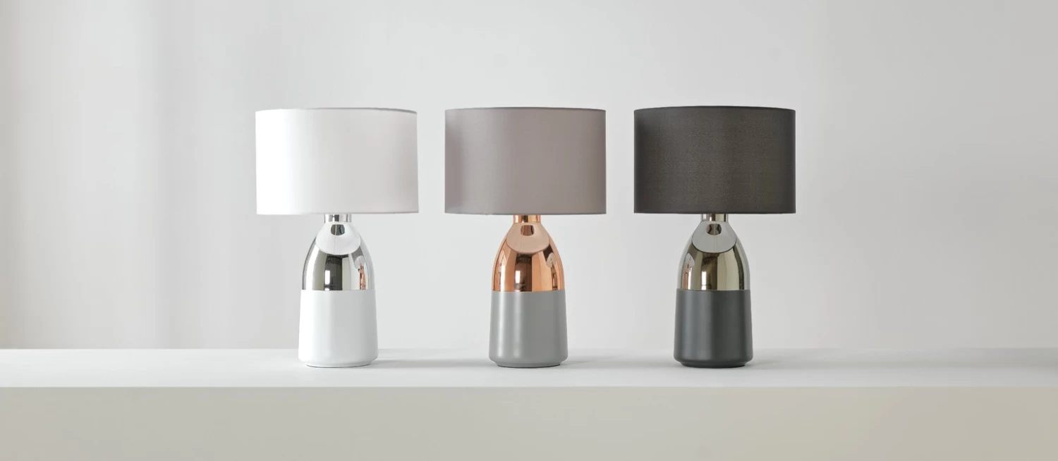 Habitat Pluto Touch Table Lamp - Copper & Grey 9 Habitat Pluto Touch Table Lamp - Copper & Grey - Image 9