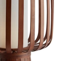 Habitat Achille Bamboo Table Lamp - Walnut & White -Habitat Store 9202414 R Z002A