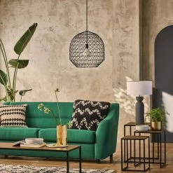 Habitat Moore Ceiling Light - Black -Habitat Store 9312926 R Z004C