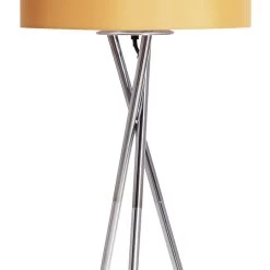 Habitat Tripod Floor Lamp - Mustard And Chrome -Habitat Store 9336335 R Z003A