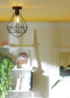 Habitat Kanso Flush To Ceiling Light - Matt Black -Habitat Store 9340187 R Z002C