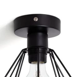 Habitat Kanso Flush To Ceiling Light - Matt Black -Habitat Store 9340187 R Z003A