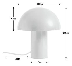 Habitat Ngami Mushroom Aluminium LED Touch Table Lamp-Orange -Habitat Store 9381672 R E001