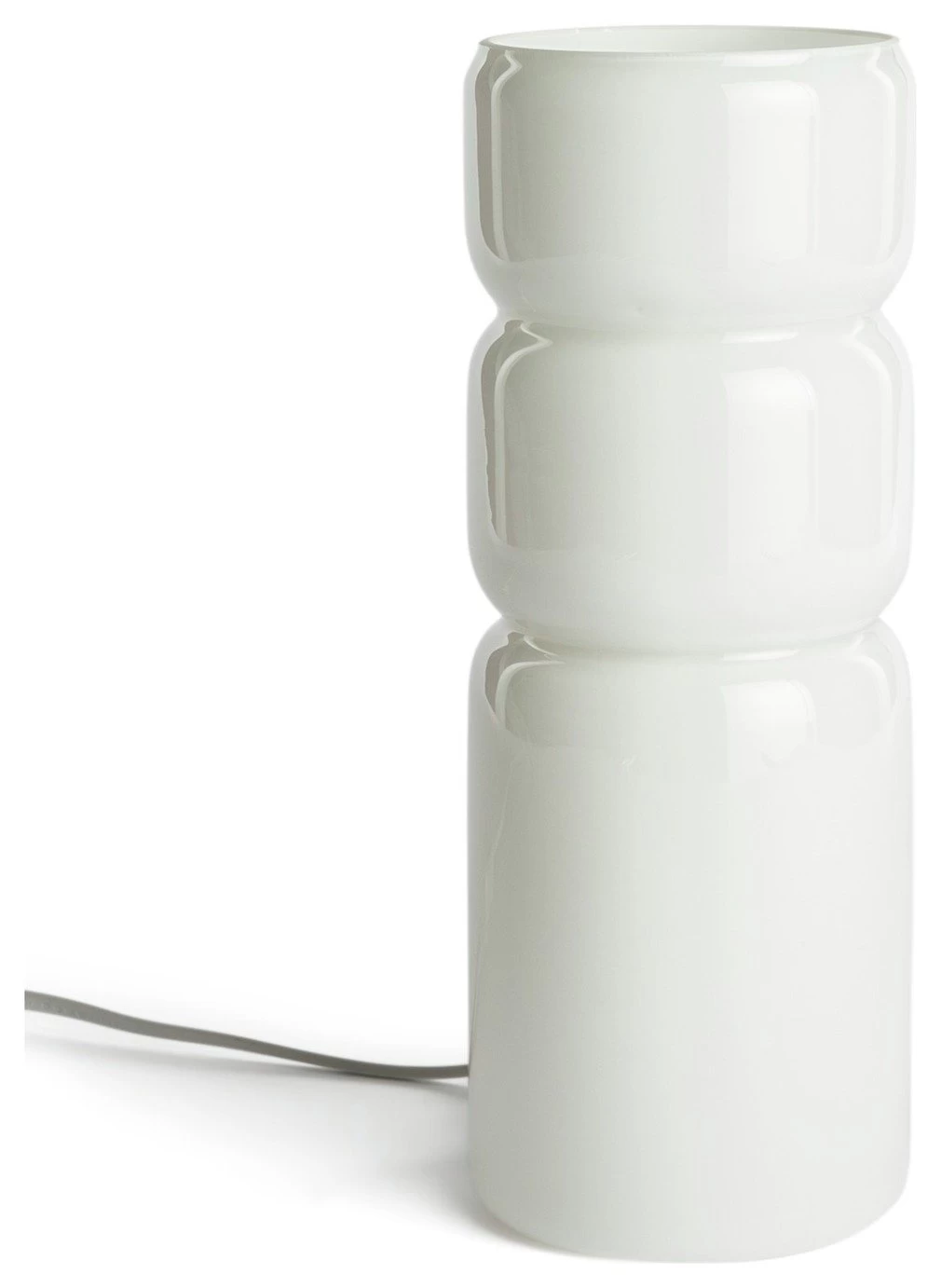 Habitat Parr Glass Column Table Lamp - White 2 Habitat Parr Glass Column Table Lamp - White - Image 2