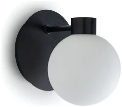 Habitat Salarino Opal Glass Bathroom Wall Light - Black -Habitat Store 9404999 R Z004A