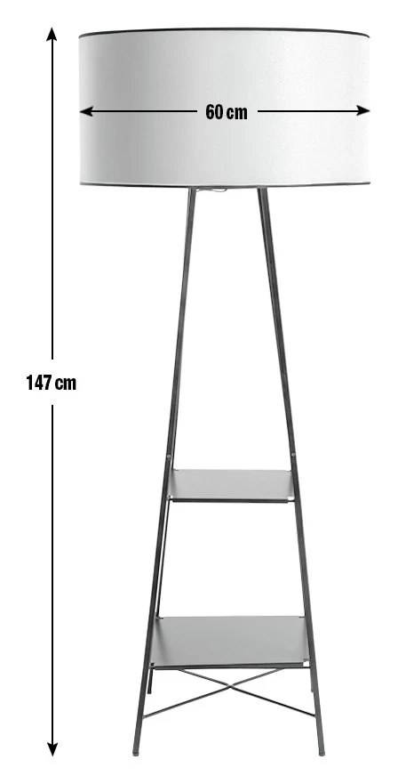 Habitat Thasia Floor Lamp - Black And White 3 Habitat Thasia Floor Lamp - Black And White - Image 3